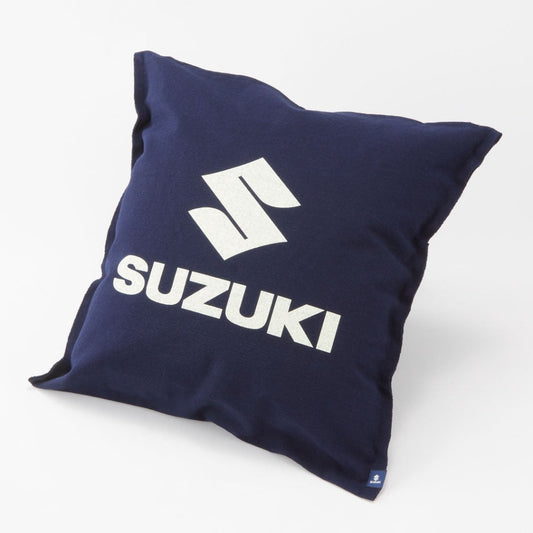 鈴木式織機製 クッションカバー SUZUKI 紺色