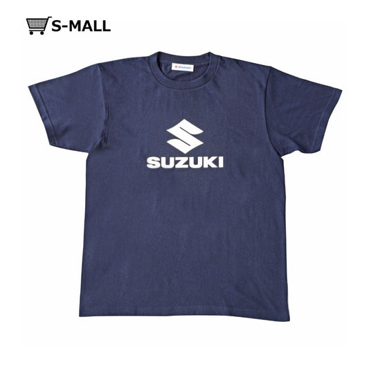 Tシャツ S SUZUKIロゴ ネイビー