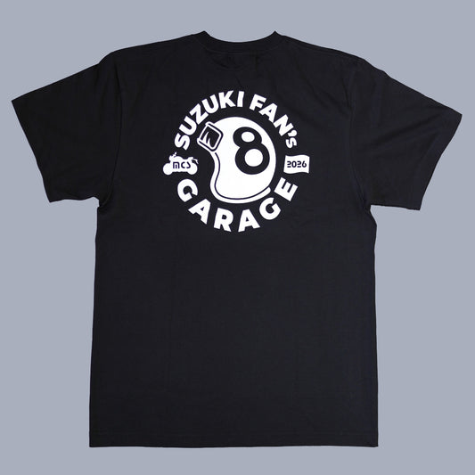 スズキモーターサイクルショー2026 オリジナルTシャツ ビッグロゴT ブラック 【特別商品】