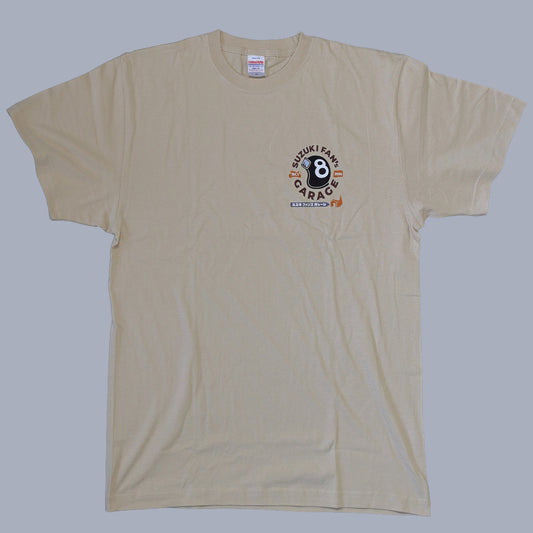 スズキモーターサイクルショー2026 オリジナルTシャツ ワンポイントロゴT サンドベージュ 【特別商品】