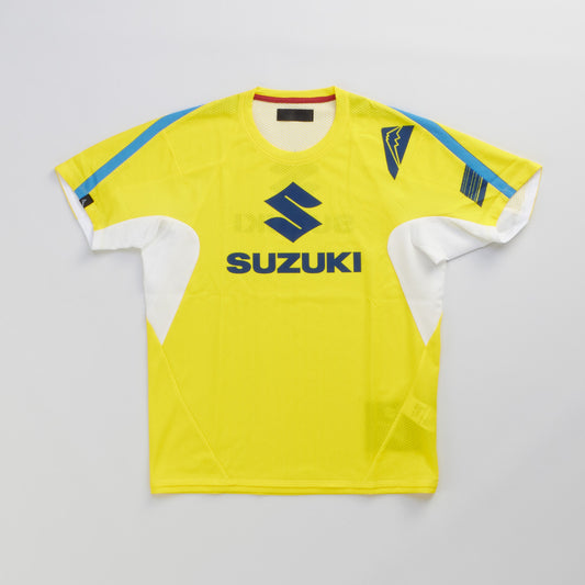 SUZUKI×KUSHITANI コラボ モトクロスTシャツ【イエロー/ブルー/ホワイト】