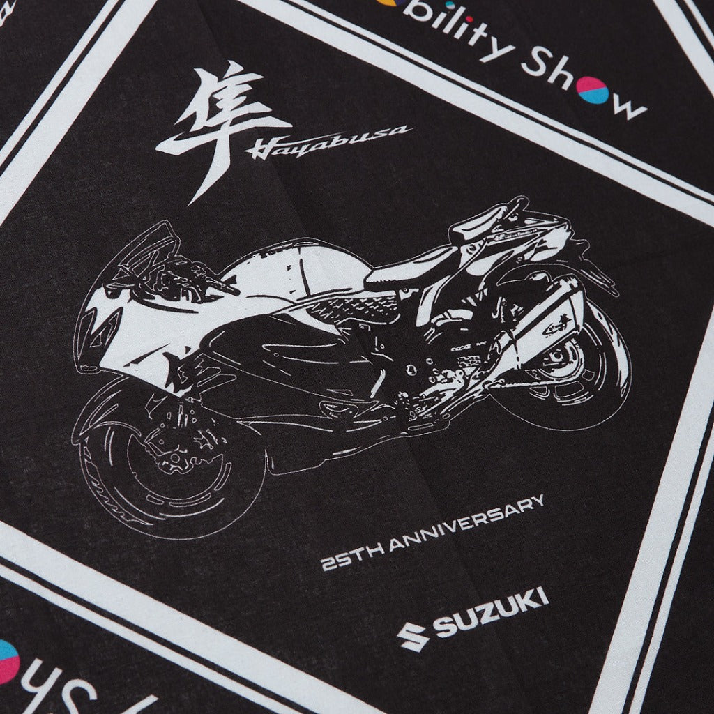 ジャパンモビリティショー2023オリジナルバンダナハンカチ　Hayabusa【ブラック】