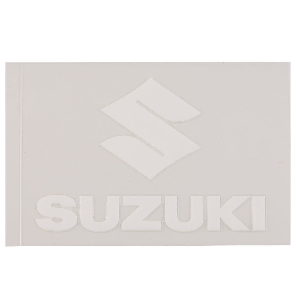 転写ステッカー　SUZUKIロゴ（縦組み）　1枚入り【ホワイト/ブラック】