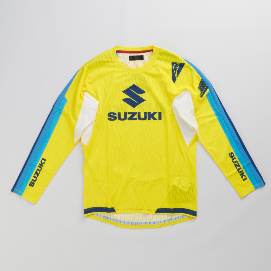 SUZUKI×KUSHITANI コラボ モトクロスロングTシャツ【イエロー