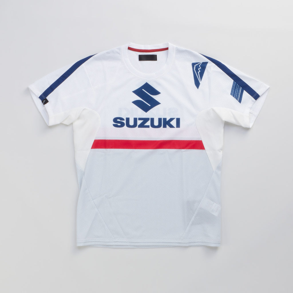 SUZUKI×KUSHITANI コラボ モトクロスTシャツ【イエロー/ブルー/ホワイト】