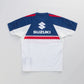 SUZUKI×KUSHITANI コラボ モトクロスTシャツ【イエロー/ブルー/ホワイト】