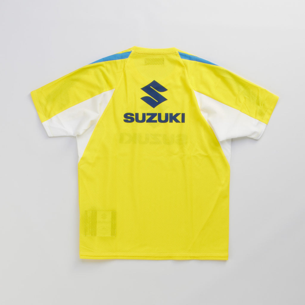 SUZUKI×KUSHITANI コラボ モトクロスTシャツ【イエロー/ブルー