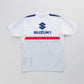 SUZUKI×KUSHITANI コラボ モトクロスTシャツ【イエロー/ブルー/ホワイト】