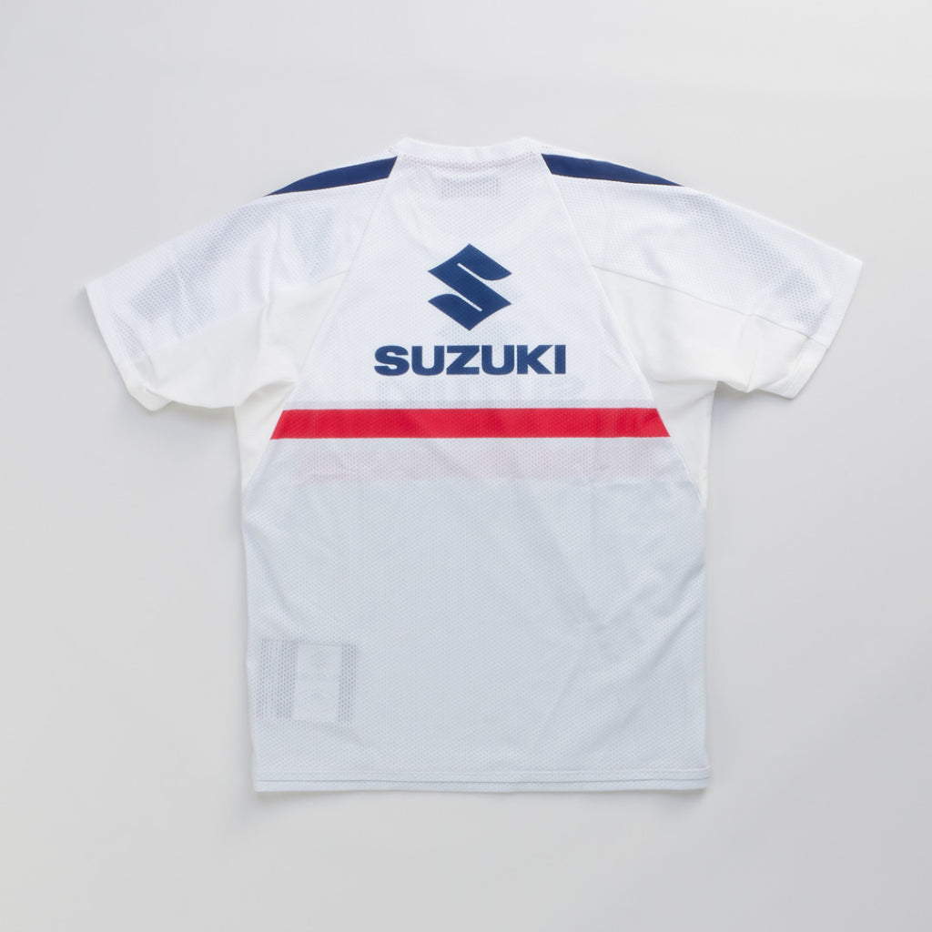 SUZUKI×KUSHITANI コラボ モトクロスTシャツ【イエロー/ブルー/ホワイト】