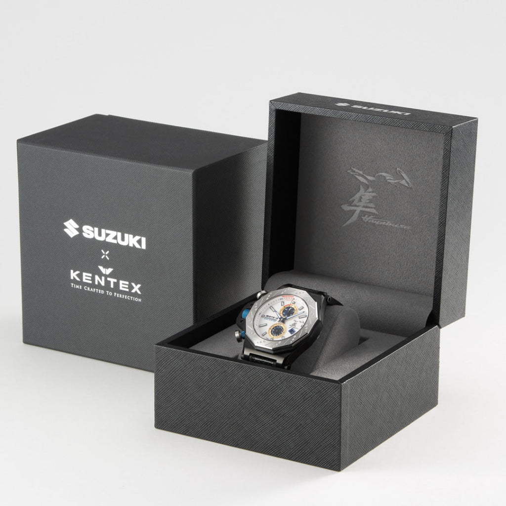 【S-MALL4周年　二次募集販売　 300本限定】【特別商品】SUZUKI ×KENTEX　MOTO-R コラボウォッチ第二弾「Hayabusa」